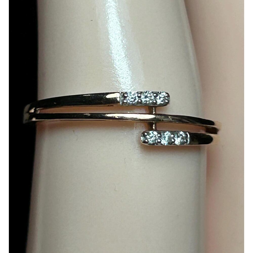 Awavida Jewelry 14k rose gold 0.060 Ct Lab-Grown Diamond Wedding Band size 7